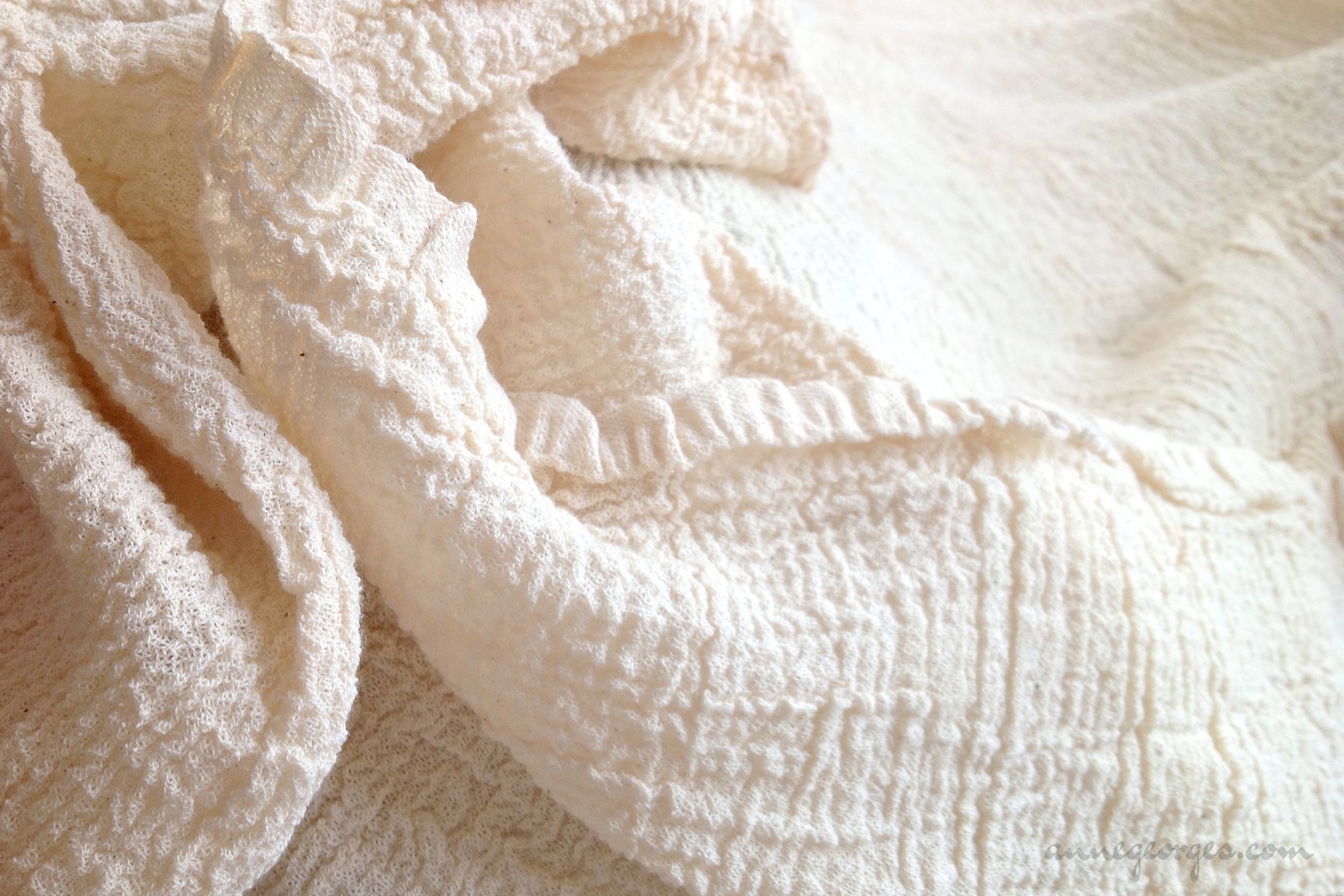 Handwoven Cotton Gauze Unbleached 120cm wide